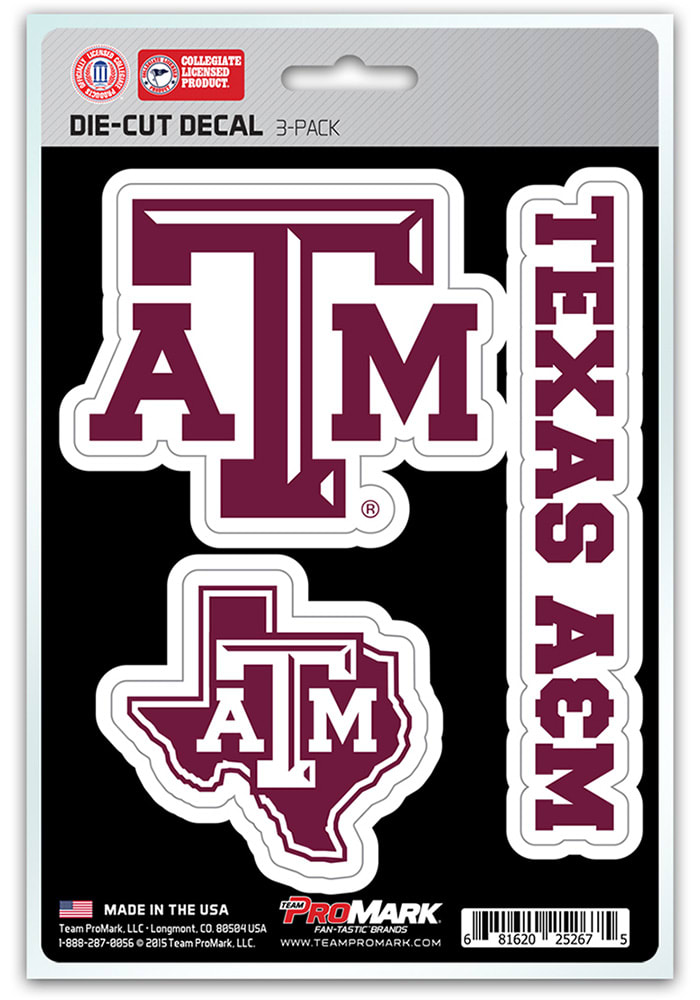 Sports Licensing Solutions Texas A&M Aggies 5x7 inch 3 Pack Die