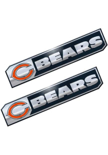 Sports Licensing Solutions Chicago Bears 1.75x8.25 inch 2 Pack Truck Edition Car Emblem - Navy B..