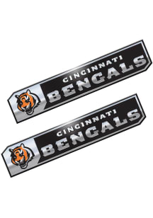 Sports Licensing Solutions Cincinnati Bengals 1.75x8.25 inch 2 Pack Truck Edition Car Emblem - O..