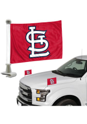 Sports Licensing Solutions St Louis Cardinals Team Ambassador 2-Pack Car Flag - Red