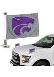 Sports Licensing Solutions K-State Wildcats Team Ambassador 2-Pack Car Flag - Purple
