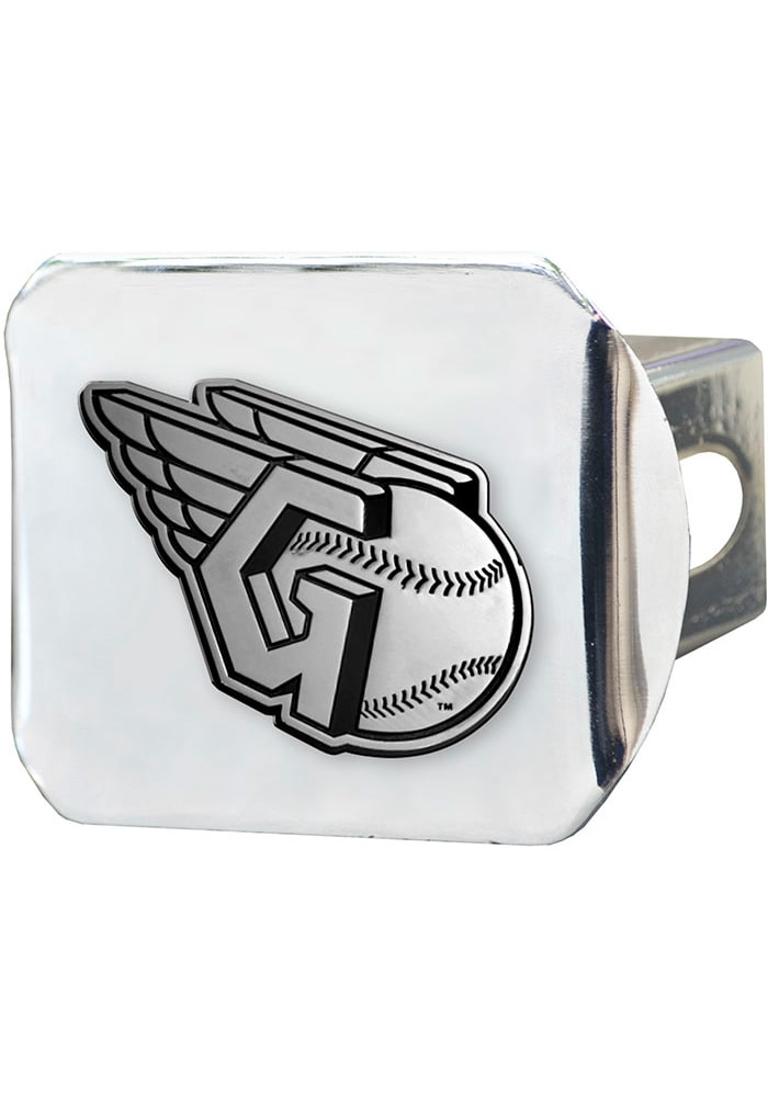 Cleveland Indians Chrome Car Accessory Hitch Cover