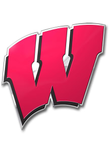Sports Licensing Solutions Wisconsin Badgers Embossed Car Emblem - Red