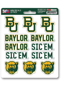 Sports Licensing Solutions Baylor Bears 12pk Mini Auto Decal - Green