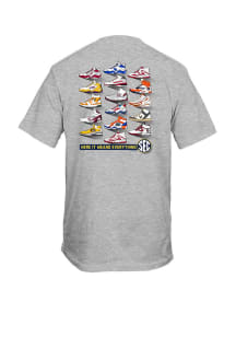 SEC Grey Basketball Shoes Short Sleeve T Shirt