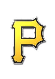 Sports Licensing Solutions Pittsburgh Pirates Aluminum Car Emblem - Yellow