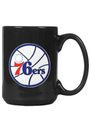 Philadelphia 76ers 15oz Black Varsity Mug