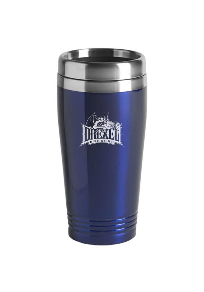 Drexel Dragons 16oz Stainless Steel Blue Travel Mug