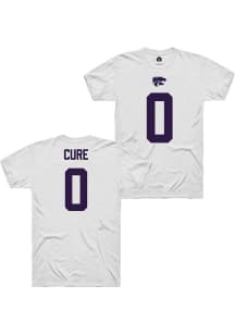 Linkon Cure Rally Mens White K-State Wildcats NIL Shirzees Player T Shirt