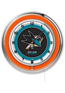 San Jose Sharks 19in Neon Wall Clock