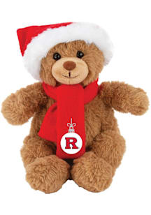 Rutgers Scarlet Knights Jardine  Holiday 10" Holiday Plush - Brown