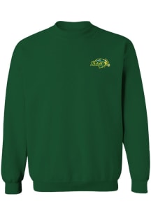 Vive La Fete North Dakota State Bison Womens Green Impressions Crew Sweatshirt