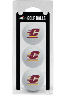 Central Michigan Chippewas 3 Ball Pack Golf Balls
