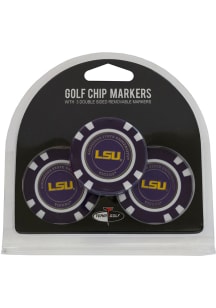 LSU Tigers 3 Pack Poker Chip Golf Ball Marker
