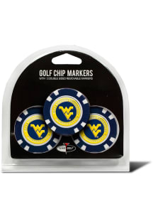 West Virginia Mountaineers 3 Pack Poker Chip Golf Ball Marker