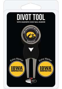 Iowa Hawkeyes Divot Tool With 3 Marker Pack Golf Ball Marker