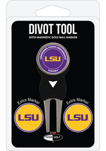 LSU Tigers Divot Tool With 3 Marker Pack Golf Ball Marker