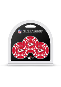 Kansas City Chiefs 3pk Poker Chip Golf Ball Marker