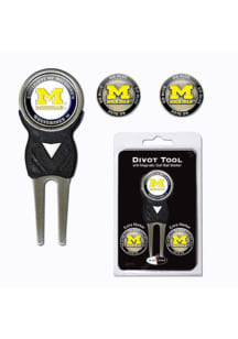 Yellow Michigan Wolverines 3 Pack Ball Markers Divot Tool
