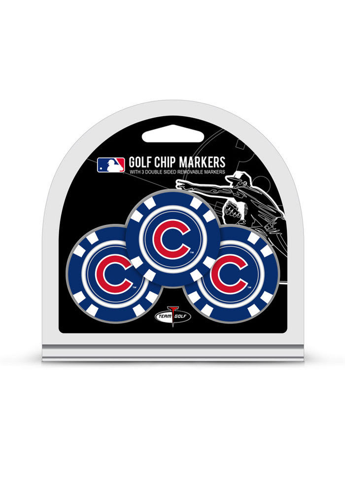 Chicago Cubs 3 Pack Ball Marker Golf Ball Marker