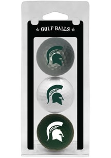 Green Michigan State Spartans 3 Pack Golf Balls