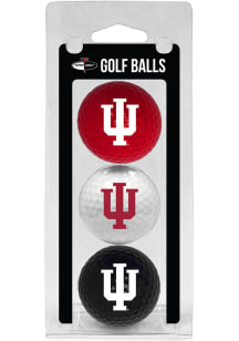 Red Indiana Hoosiers 3 Pack Golf Balls