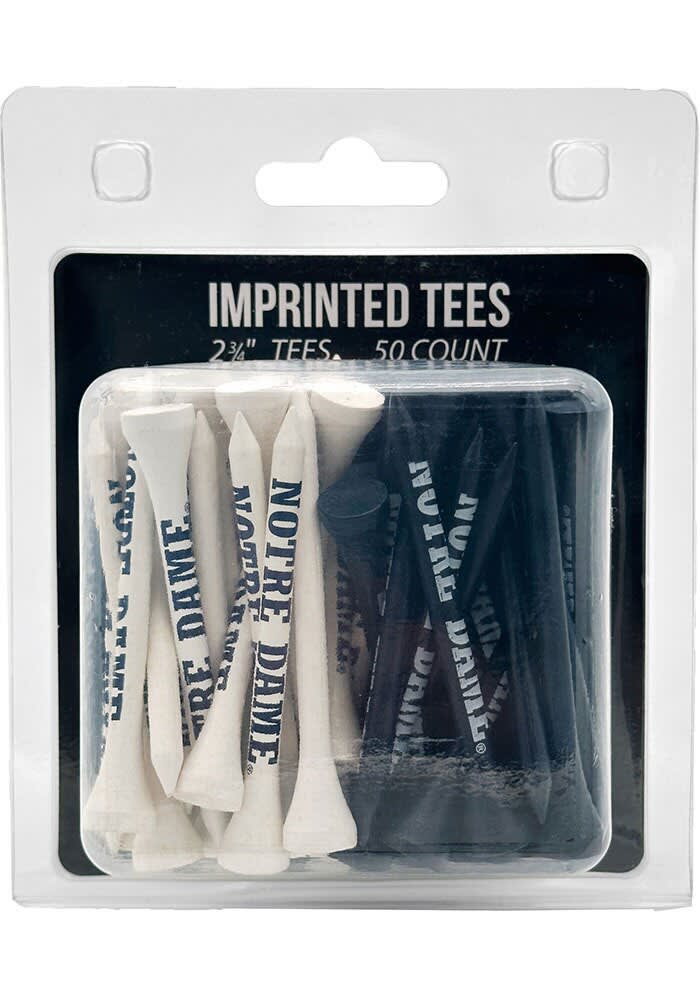 Notre Dame Fighting Irish 50 Pack Golf Tees WHITE/NAVY