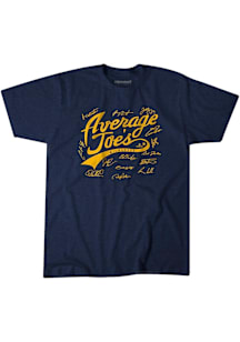 Milwaukee Brewers Navy Blue BreakingT Bunch of Average Joes Short Sleeve Fashion Player T Shirt