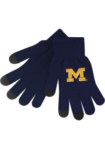 Michigan Wolverines LogoFit iText Womens Gloves - Navy Blue