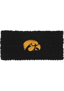 LogoFit Iowa Hawkeyes Black Adaline Design Womens Knit Hat