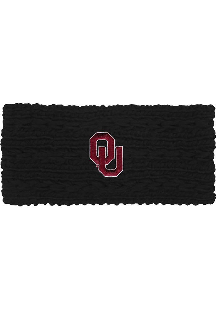 Oklahoma Sooners Black Adaline Womens Twist Knit Earband