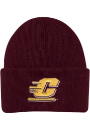 LogoFit Central Michigan Chippewas Northpole Beanie Baby Knit Hat - Maroon