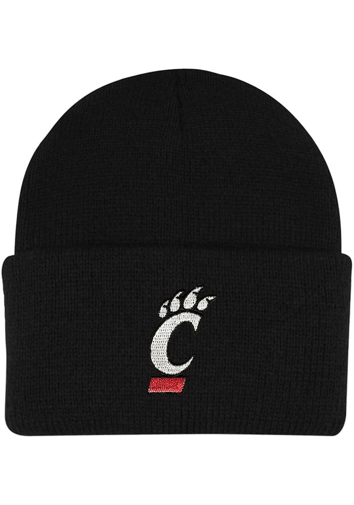 LogoFit Cincinnati Bearcats Northpole Beanie Baby Knit Hat - Black