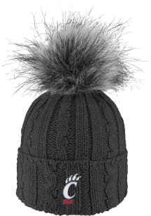 LogoFit Cincinnati Bearcats Charcoal Alps Pom Womens Knit Hat