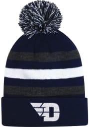 LogoFit Dayton Flyers Navy Blue Junior Haltime Pom Youth Knit Hat