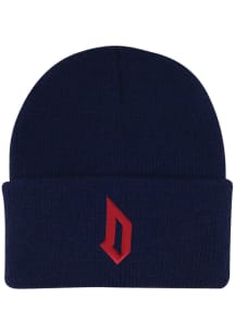 LogoFit Duquesne Dukes Northpole Beanie Baby Knit Hat - Navy Blue