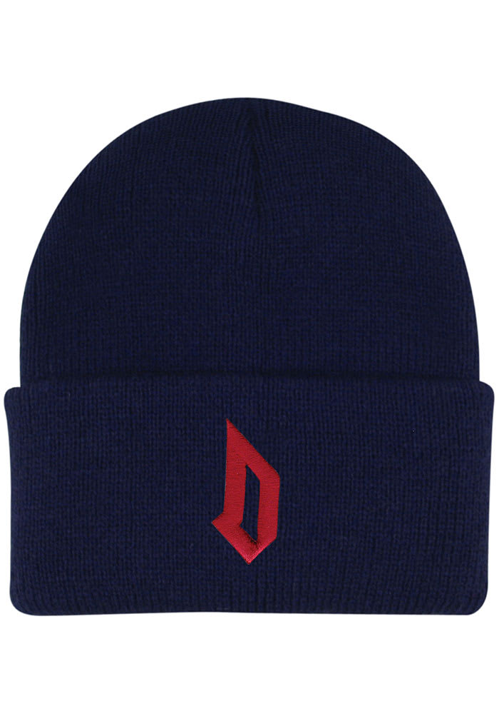 LogoFit Duquesne Dukes Northpole Beanie Baby Knit Hat - Navy Blue
