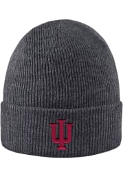 LogoFit Indiana Hoosiers Grey Northpole Cuffed Mens Knit Hat