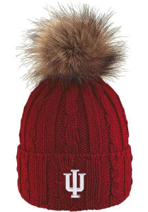 Indiana Hoosiers LogoFit Alps Pom Womens Knit Hat - Crimson