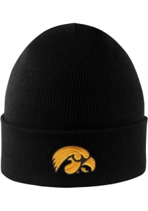 Iowa Hawkeyes LogoFit Northpole Cuffed Mens Knit Hat - Black