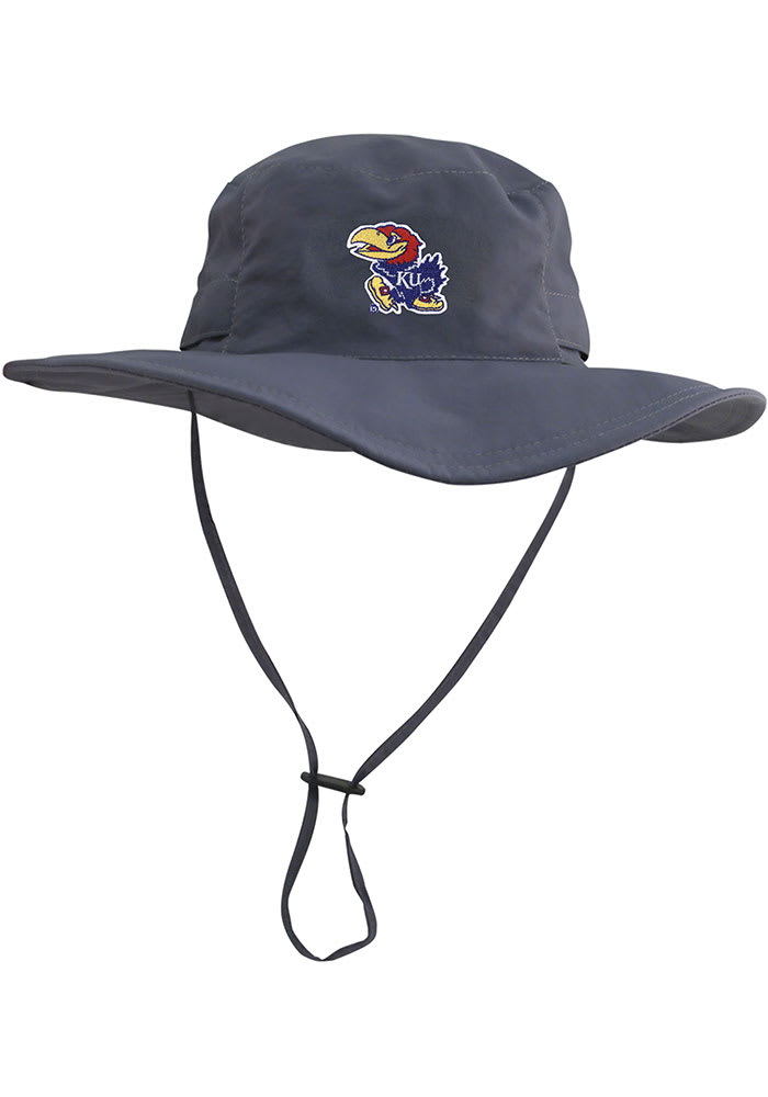 LogoFit Kansas Jayhawks Grey Boonie Mens Bucket Hat