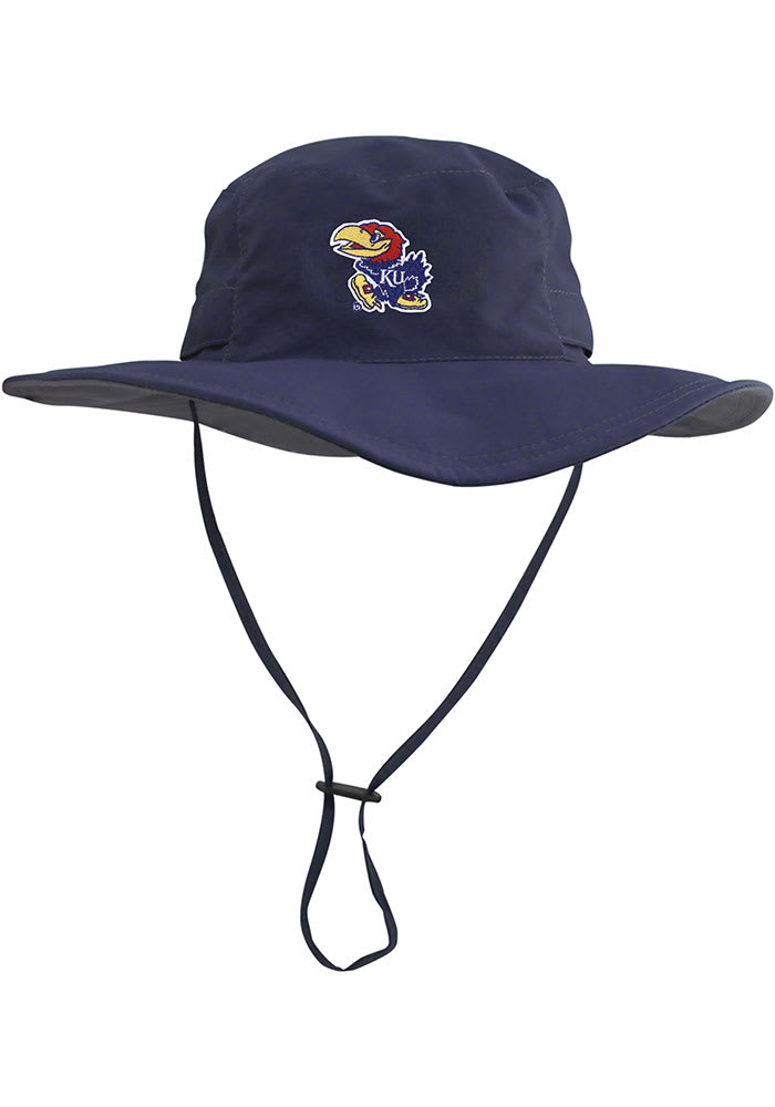 LogoFit Kansas Jayhawks Navy Blue Boonie Mens Bucket Hat