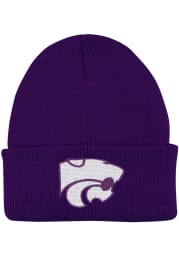 LogoFit K-State Wildcats Northpole Beanie Baby Knit Hat - Purple