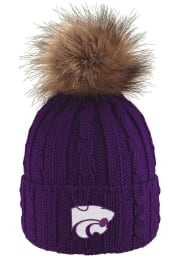 LogoFit K-State Wildcats Purple Alps Pom Womens Knit Hat