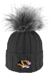 LogoFit Missouri Tigers Charcoal Alps Pom Womens Knit Hat