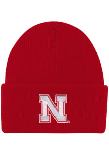 Nebraska Cornhuskers LogoFit Northpole Beanie Baby Knit Hat - Red