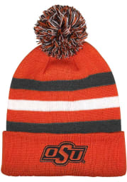 LogoFit Oklahoma State Cowboys Orange Junior Haltime Pom Youth Knit Hat