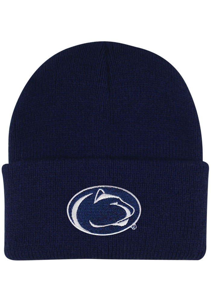 LogoFit Penn State Nittany Lions Northpole Beanie Baby Knit Hat - Navy Blue