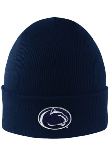 Penn State Nittany Lions LogoFit Northpole Cuffed Mens Knit Hat - Navy Blue