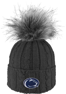 Penn State Nittany Lions LogoFit Alps Pom Womens Knit Hat - Charcoal